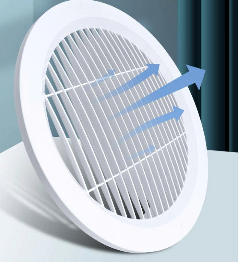 Miệng Gió Khuếch Tán Tròn ABS Φ360 Có Cánh Điều Chỉnh Gió - Ảnh 5